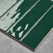 Maia Gloss Green Subway Ceramic Tile